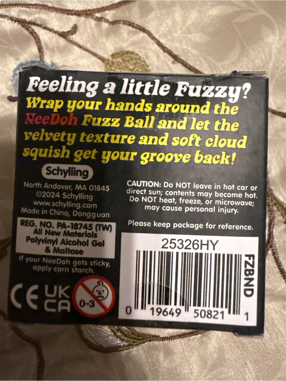 Nee Doh Fuzz Ball - Purple Squeeze Toy **REAL** - Picture 2 of 2